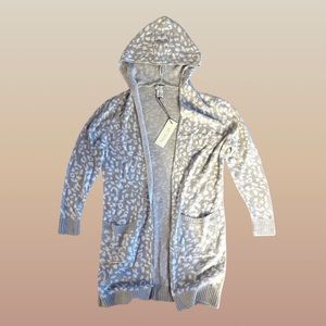 NWT Small Rachel Zoe Super Soft Leopard Print Lounge Cardigan